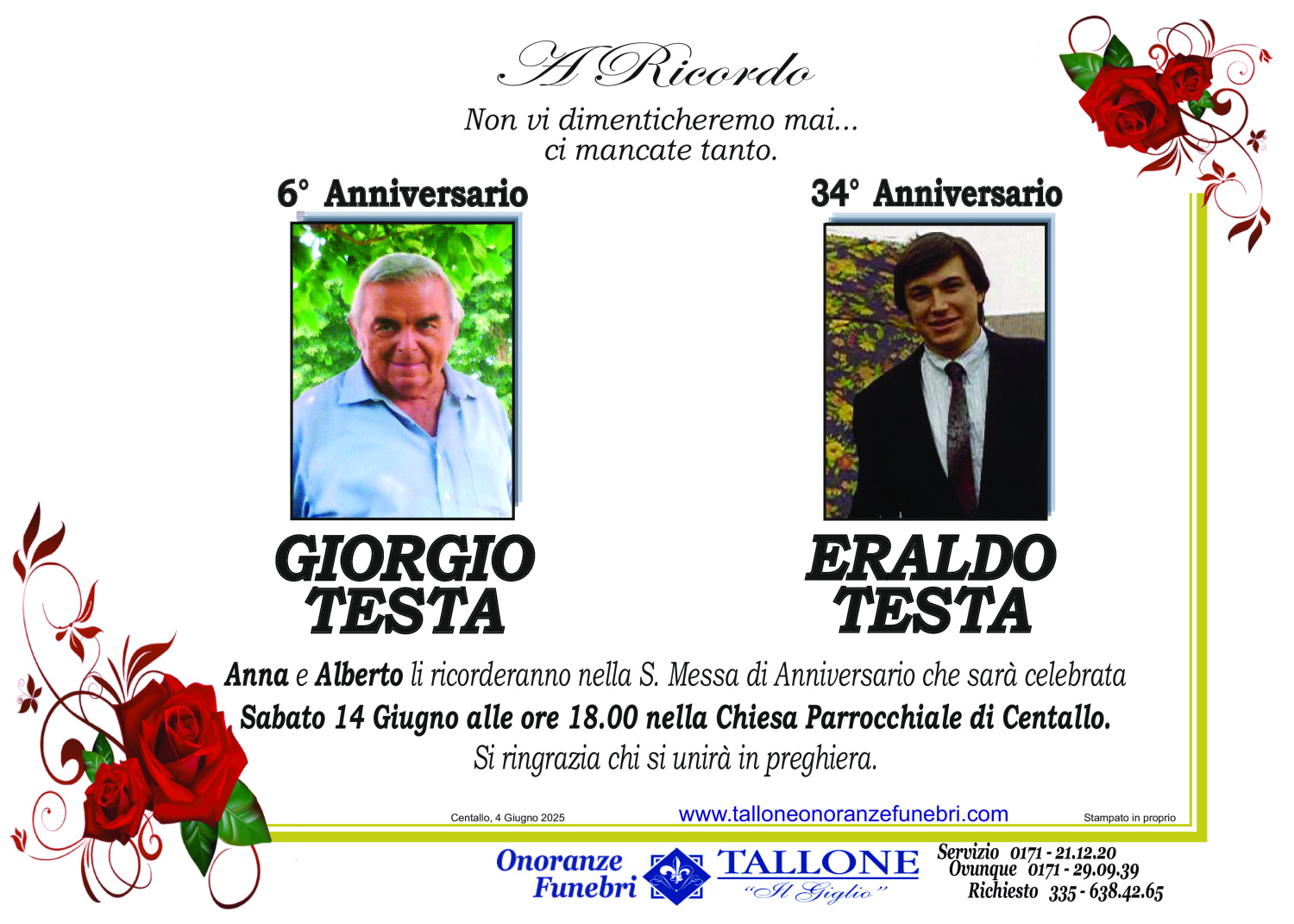 Giorgio e Eraldo Testa